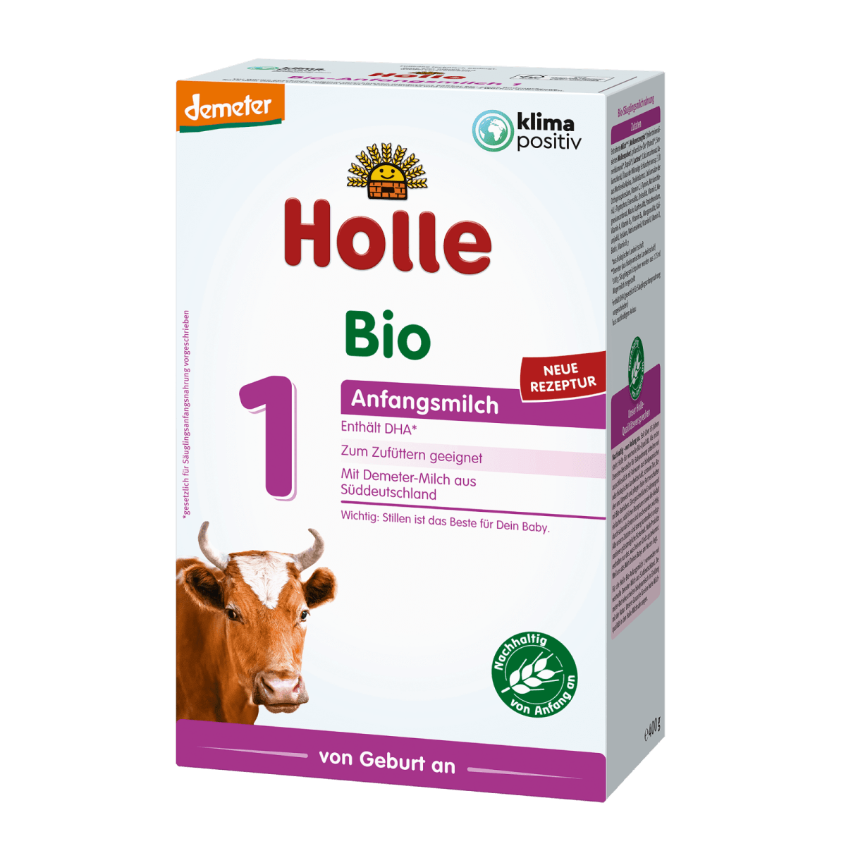 Holle Bio-Anfangsmilch 1 von Geburt an - 400 g - bce-naturkosmetik