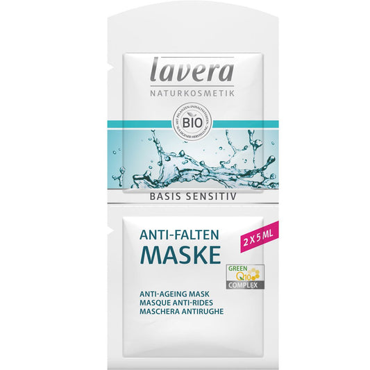 Lavera Basis Sensitiv Anti-Aging Maske Q10 - 2 x 5 ml - BCE Naturkosmetik