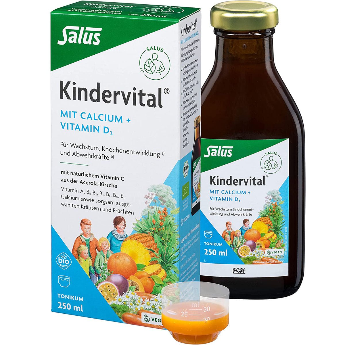 Salus Kindervital mit Calcium & Vitamin D3 - 250 ml - Beauty Center Europe